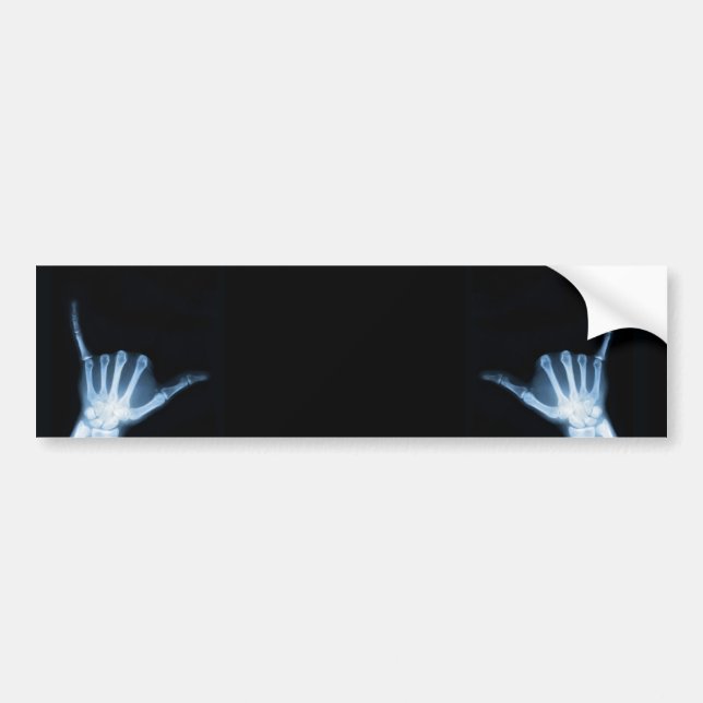 Autocollant De Voiture SYMBOLE Shaka X-Ray (Perdre la main) (Devant)