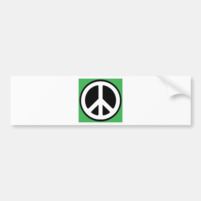 Autocollant De Voiture Symbole vert de paix ! (Devant)