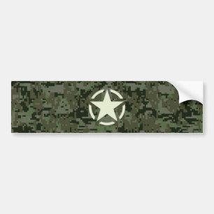 Autocollant De Voiture Symbole Vintage Star Stencil Camouflage numérique
