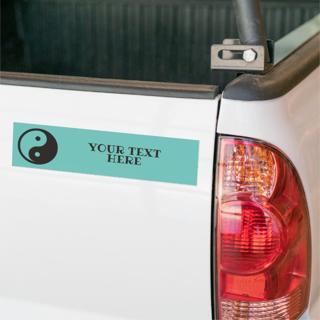 Autocollant De Voiture Symbole Yin Yang - tatouage solide (Sur camion)