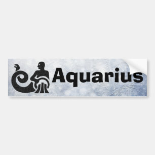 Autocollant De Voiture SYMBOLE Zodiaque Aquarius Horoscope
