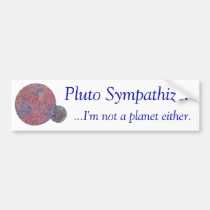 Autocollant De Voiture Sympathisant de Pluton