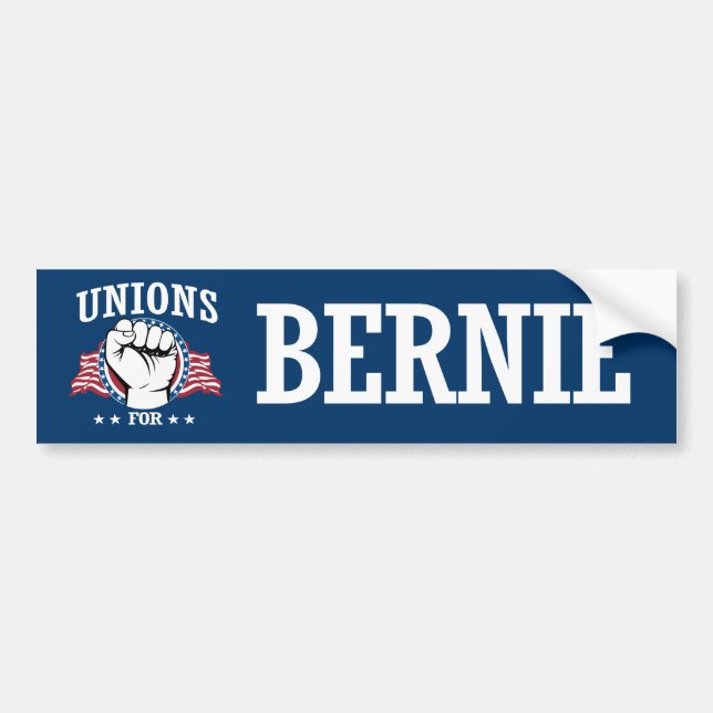 AUTOCOLLANT DE VOITURE SYNDICATS POUR DES PONCEUSES DE BERNIE (Devant)
