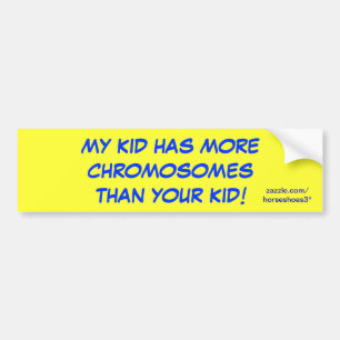 Autocollant De Voiture Syndrome de Down - adhésifs pour pare-chocs