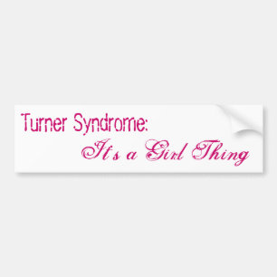 Autocollant De Voiture Syndrome de Turner : , C'est une chose de fille