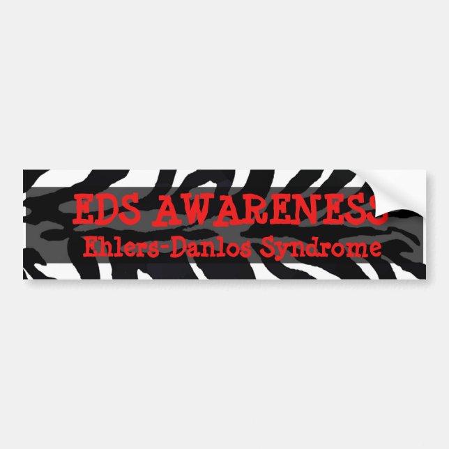 Autocollant De Voiture Syndrome EDS Ehlers-Danlos Bumper Sticker (Devant)