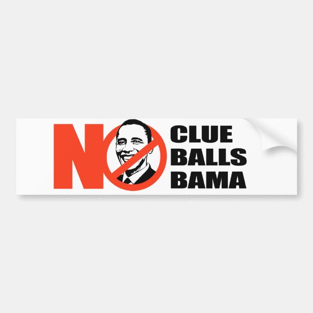 Autocollant De Voiture T-shirt d'Anti-Obama - aucun indice Nobama (Devant)