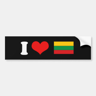 Autocollant De Voiture T-shirts et cadeaux lithuaniens de drapeau