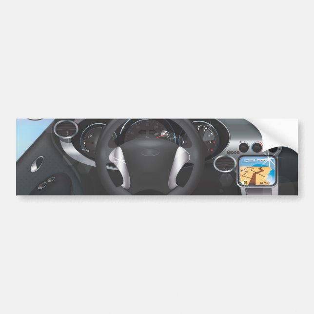 Autocollant De Voiture Tableau de bord des voitures de sport (Devant)