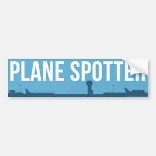 Autocollant De Voiture Tache de repérage d'avion Bleu Spotter