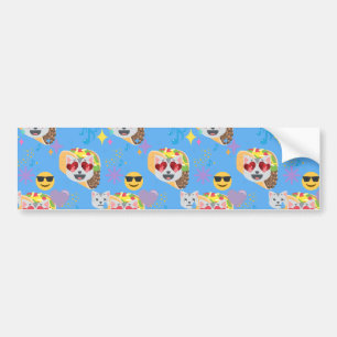 Autocollant De Voiture taco cat emoji
