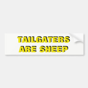 Autocollant De Voiture Tailgaters sont jaune et noir de moutons