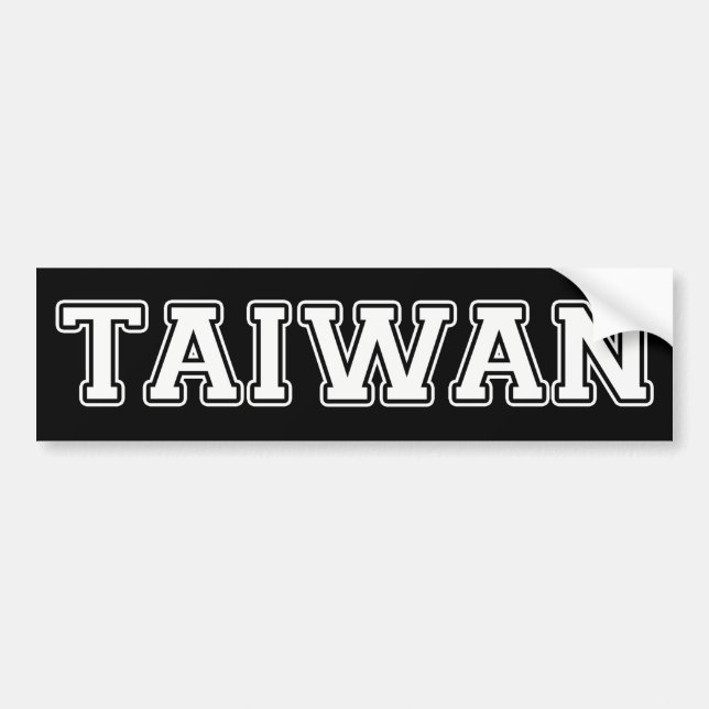 Autocollant De Voiture Taïwan (Devant)