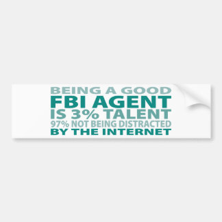 Autocollant De Voiture Talent de l'agent du FBI 3%