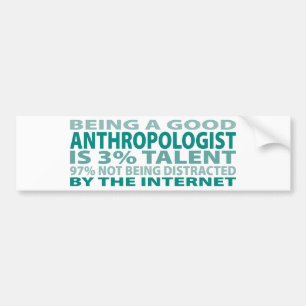 Autocollant De Voiture Talent de l'anthropologue 3%