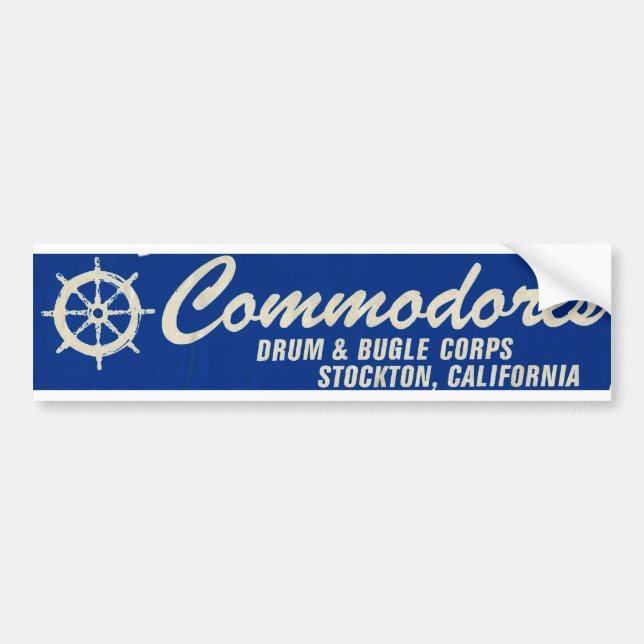 Autocollant De Voiture Tambour et bugle de butoir de commodore (Devant)