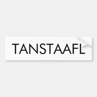 AUTOCOLLANT DE VOITURE TANSTAAFL