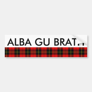 Autocollant De Voiture Tartan alba de GU Brath Ecosse pour toujours