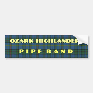 Autocollant De Voiture Tartan et texte de bande