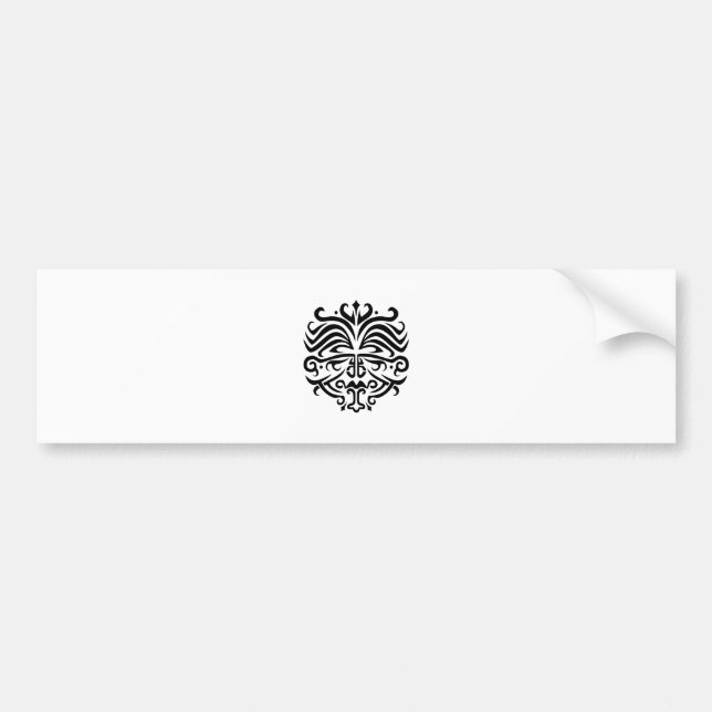 Autocollant De Voiture Tatouage de visage (Devant)