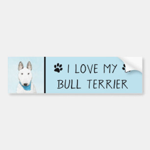 Autocollant De Voiture Taureau Terrier - Cute Original Chien Art