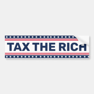 Autocollant De Voiture Taxer les riches Politique