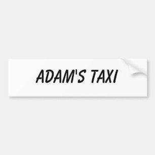 AUTOCOLLANT DE VOITURE TAXI D'ADAM