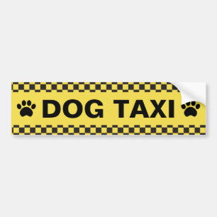 Autocollant De Voiture Taxi de chien