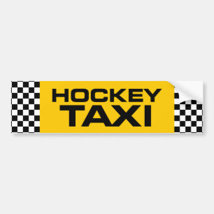 Autocollant De Voiture Taxi d'hockey