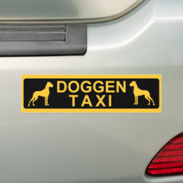 Autocollant De Voiture Taxi Dogues
