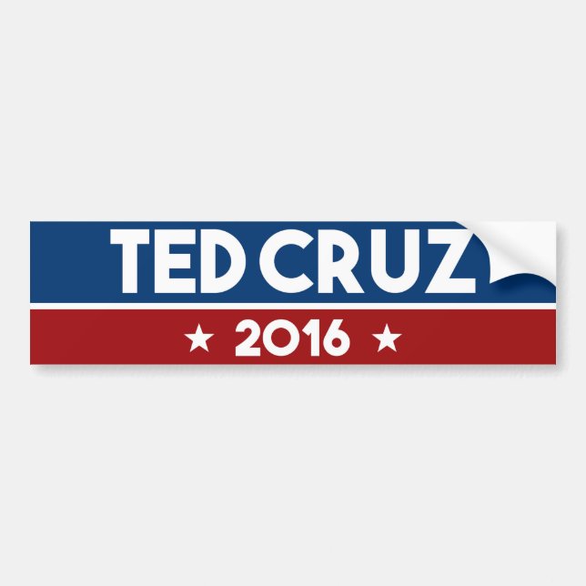 Autocollant De Voiture Ted Cruz 2016 (Devant)