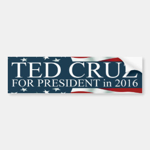 Autocollant De Voiture Ted Cruz à la présidence 2016
