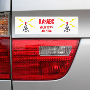 Autocollant De Voiture Téléphonie amateur opérateur de jambon antenne et 