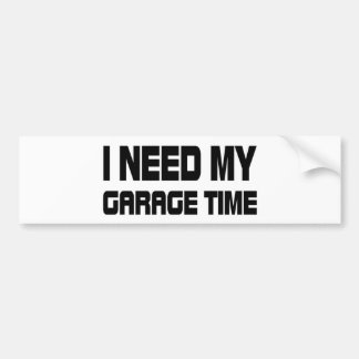 AUTOCOLLANT DE VOITURE TEMPS DE GARAGE
