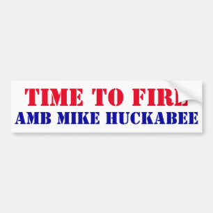 Autocollant De Voiture Temps de virer l'ambassadeur Mike Huckabee réunion
