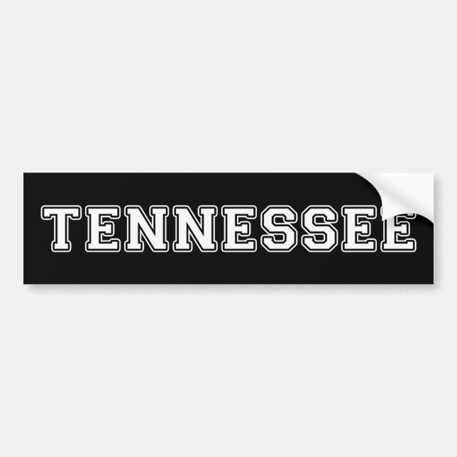 Autocollant De Voiture Tennessee (Devant)