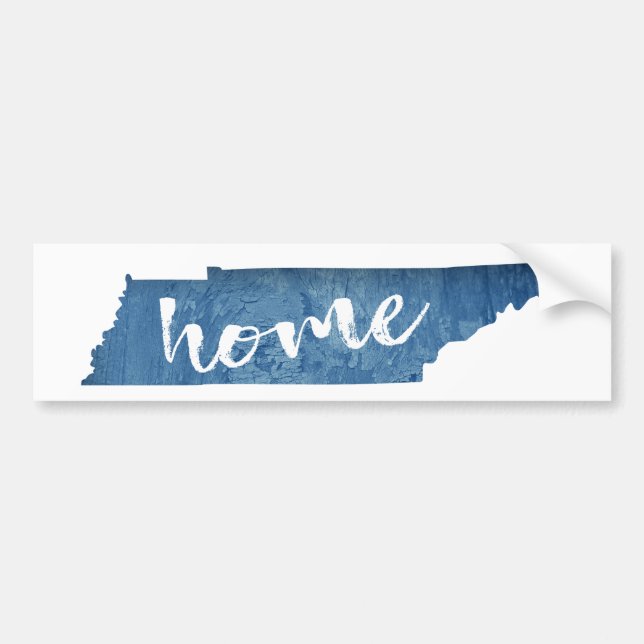 Autocollant De Voiture Tennessee Home Wood Grain (Devant)