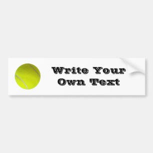 Autocollant De Voiture Tennis Ball - Écrivez votre propre texte