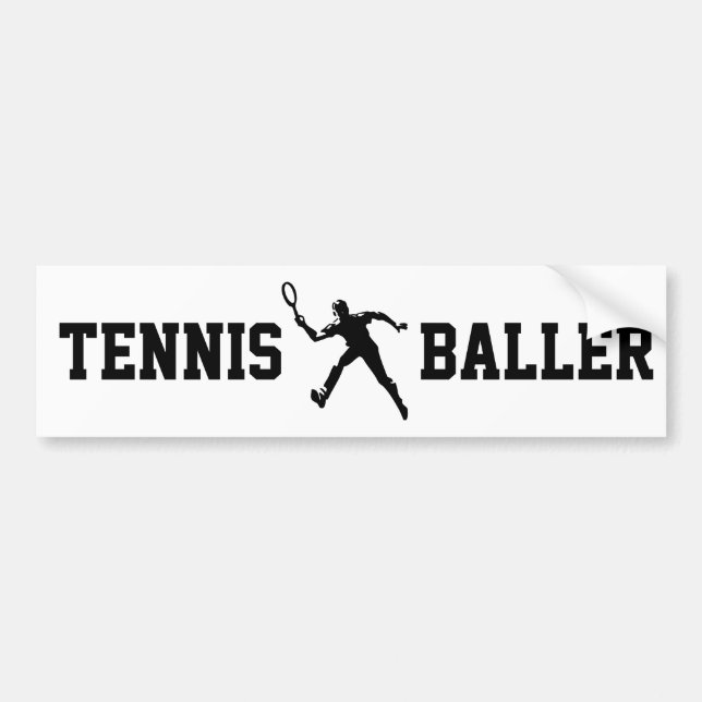 Autocollant De Voiture Tennis Baller (Devant)