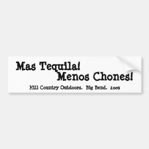 Autocollant De Voiture Tequila Menos Chones de MAS