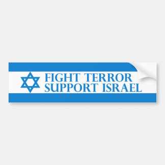 Autocollant De Voiture Terreur de combat, appui Israël