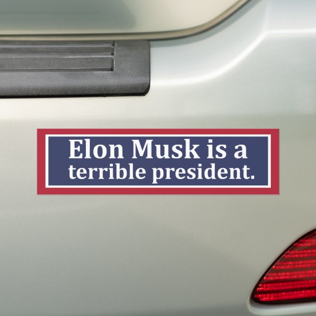 Autocollant De Voiture Terrible président (En voiture)