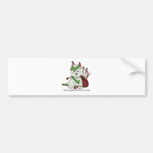 Autocollant De Voiture Terrier des montagnes occidental