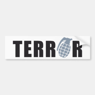 AUTOCOLLANT DE VOITURE TERRORISME
