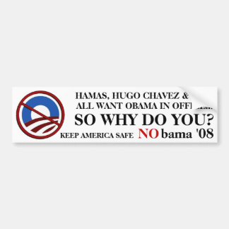 Autocollant De Voiture Terroristes de NObama