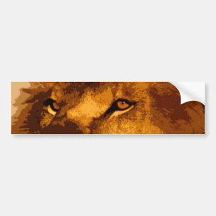 Autocollant De Voiture Tête de lion africain