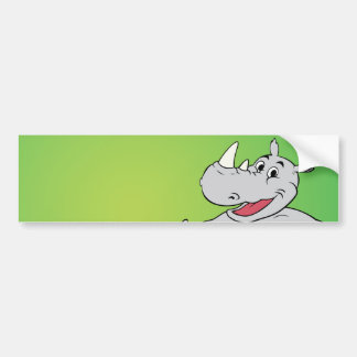 Autocollant De Voiture Tête de rhinocéros