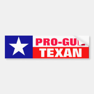 Autocollant De Voiture Texan de Pro-Arme à feu