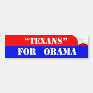 Autocollant De Voiture Texans pour obama