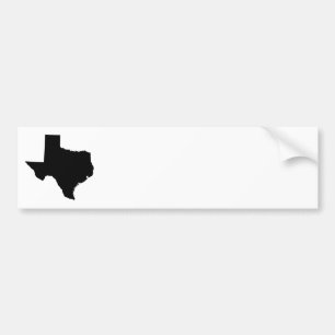 Autocollant De Voiture Texas à Black and White